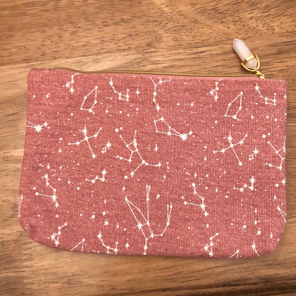 Ipsy makeup bag, 3 scrunchies, a hair donut!